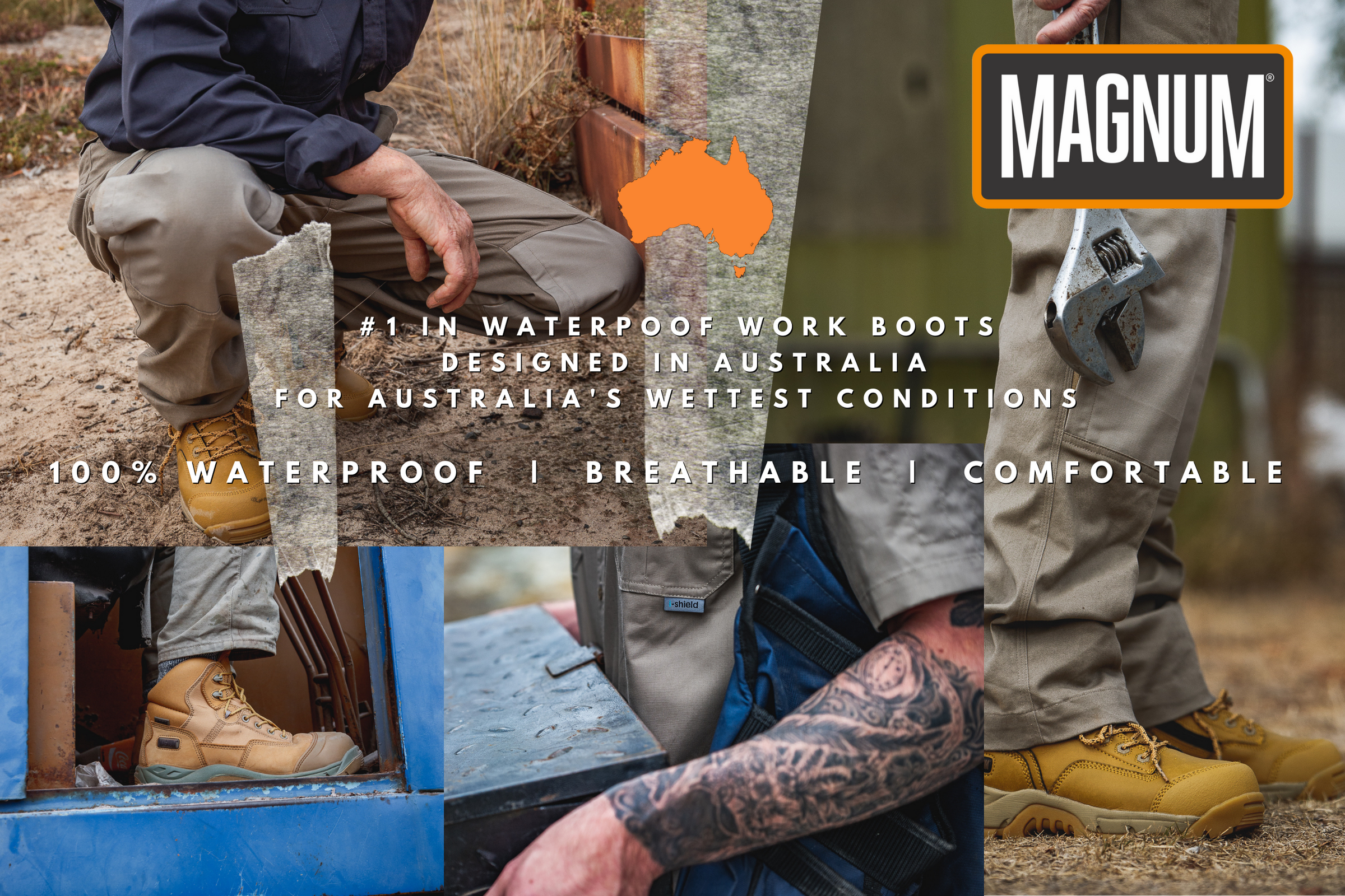 Waterproof Work Boots Workforce Boots Magnum Boots